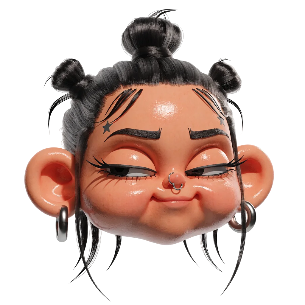 Space Buns character portrait