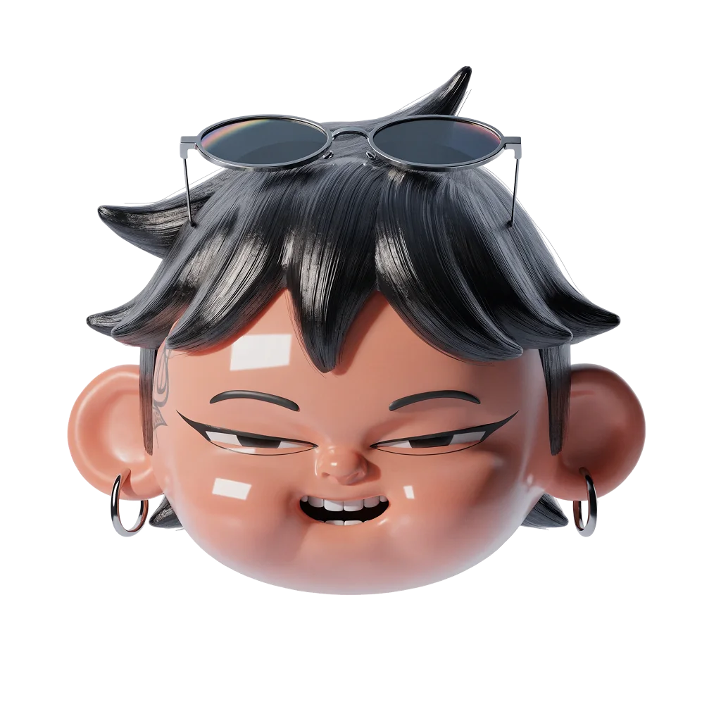 Tiny Sunglasses character portrait