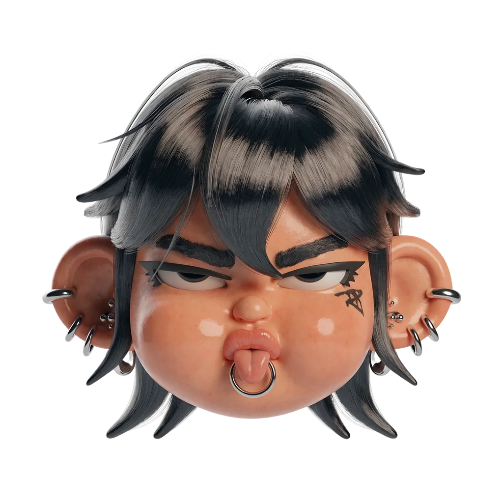 Wolf Cut character portrait