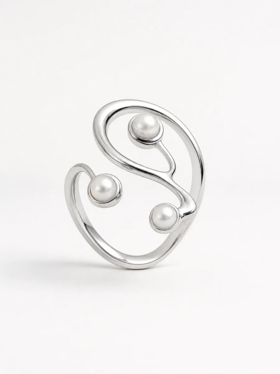 Orbit Pearl Ring from VELUNE